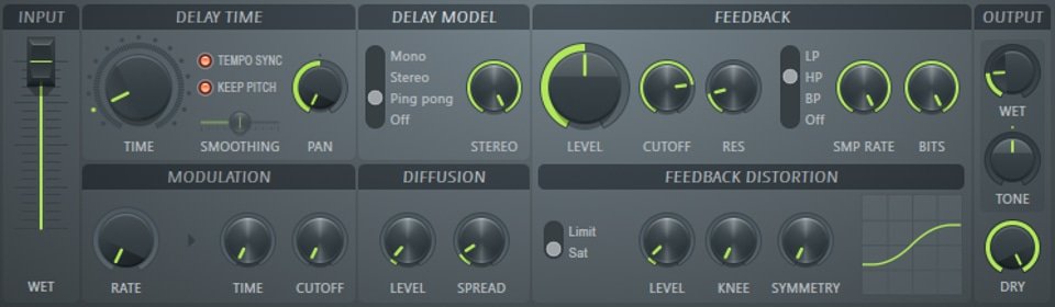 FL Studio Vocal Mixing Fruity Delay 3 Settings