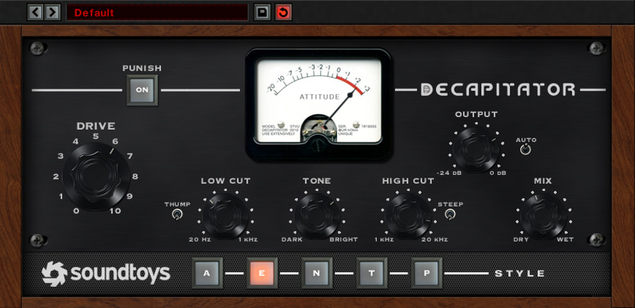 Soundtoys Decapitator Electric Guitar Settings