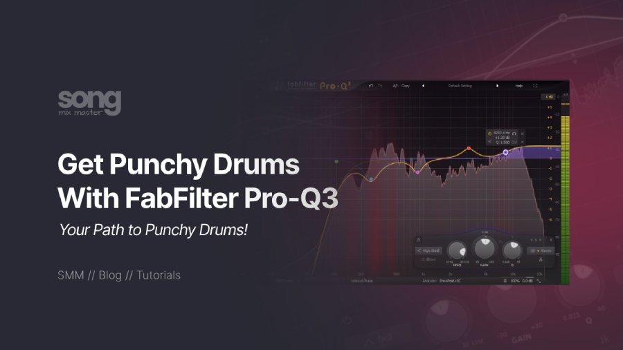 Get Punchy Drums With FabFilter Pro-Q3 EQ Plugin Tutorial