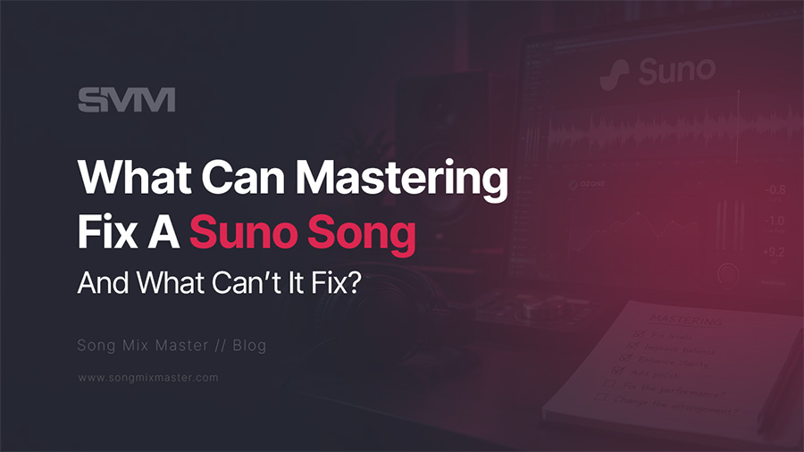 What mastering can and cannot fix in a Suno song before release